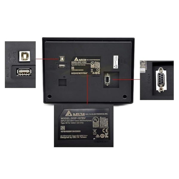 Сенсорна панель Delta DOP-107BV – 7" HMI для систем автоматизації